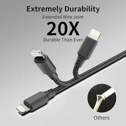 6inch USB C to Lightning Cable, 3Pack iPhone Charger Cord for iPhone 14/13 - size: 0.5FT