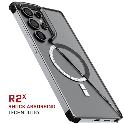 Ghostek Covert S25 Ultra MagSafe Case Clear with Magnetic Ring, Slim Thin Military Grade Shockproof Phone Cover Compatible with 2025 Samsung Galaxy S25Ultra (6.9") (Smoke Matte) - color: Smoke Matte, size: Galaxy S25 Ultra