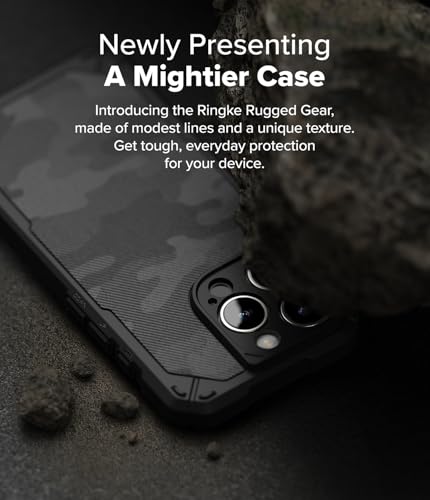 Ringke for iPhone 16 Pro Case [Rugged Gear Magnetic Camo Black] - color: Magnetic Camo Black, size: iPhone 16 Pro