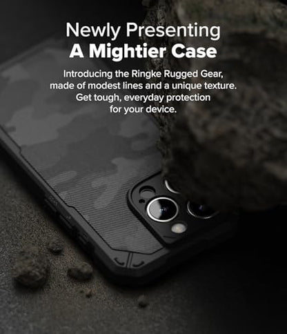 Ringke for iPhone 16 Pro Case [Rugged Gear Magnetic Camo Black] - color: Magnetic Camo Black, size: iPhone 16 Pro