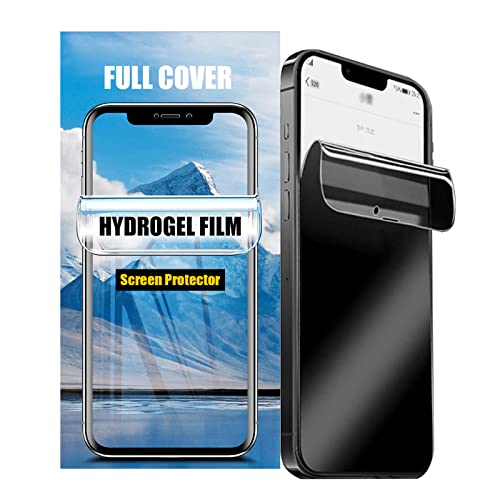 LOOKSEVEN 2 Pack Privacy Hydrogel Film For iPhone 15 Pro Max - size: iPhone 15 Pro Max