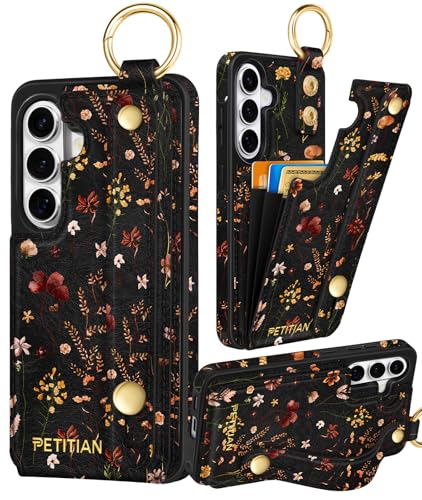 Petitian for Samsung Galaxy S26 Wallet Case, Growing Flower - color: Grow Flower, size: Samsung Galaxy S26
