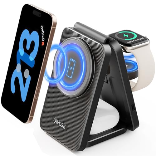 2026 Traveling Wireless Fast Charging Station Magnetic 3 in 1 Charger