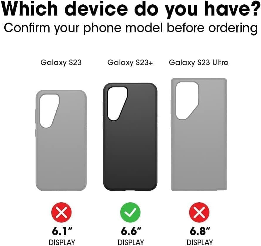 OtterBox Galaxy S23+ (Only) - Defender Series Case - Canyon Sun - Rugged & Durable - with Port Protection - Includes Holster Clip Kickstand - Microbial Defense Protection - Non-Retail Packaging - color: Canyon Sun