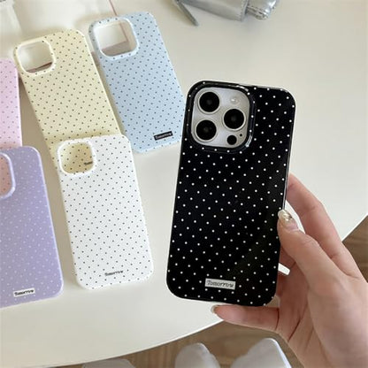 inewateri Compatible with iPhone 11 Case with Cute Fashion Polka Dot Aesthetics Design Simple Cases for Soft TPU Slim Protection Cover-Black - color: Black, size: iPhone 11