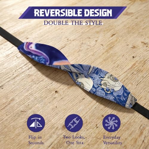 Switchbands Phone Grip Strap – Ultra Thin Anti-Drop Grip, Reversible Soft Elastic Hand Strap for Back of Phone, Arthritis Friendly, Slim Universal Fit for All – Ranch Bones Skeleton - color: Ranch Bones