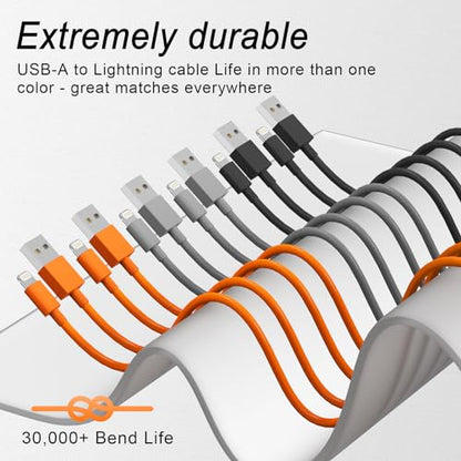 iPhone Charger Lightning Cable [Apple MFi Certified] Long Nylon Braided USB Fast Charging Phone Charger Cord for iPhone 14 Pro/13 mini/13/12/11 Pro MAX/XR/XS/8/7/Plus/6S/SE/iPad