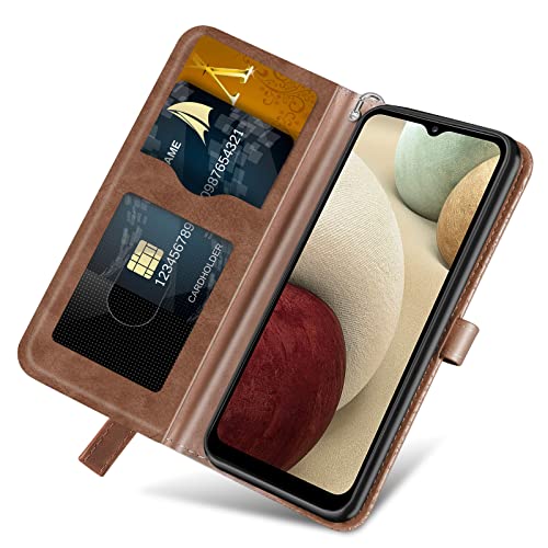 Wallet Case for Samsung Galaxy S26 2026 with Card Holder,Brown | Credit Slots, Wrist Strap, Folio Kickstand ,Shockproof TPU Shell,Magnetic Closure PU Leather Protective Phone Cover - color: Brown, size: samsung galaxy s26