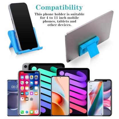 36 Pcs Cell Phone Stands Bulk Foldable Tablet Mobile Stand Adjustable Multi Angle Tablet Holder Compatible with Phone 15 14 13 12 11 Pro Xs Xs Max XR 8 All Android Smartphones(Multicolor)