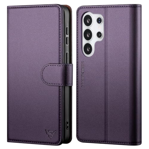 Compatible with Samsung Galaxy S26 Ultra Case Wallet with Card Holder [4 Card Slot] Women Men,RFID Blocking PU Leather Phone Case Flip Protector Cover Credit Card Slot Kickstand,Dark Purple - color: Dark Purple, size: Samsung Galaxy S26 Ultra - 6.9"