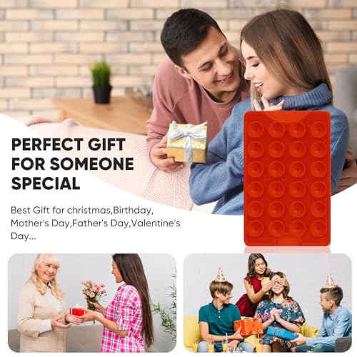 Suction Phone Card Holder Adhesive Mount,Up to 3 Cards,Ketchup Red - color: Ketchup Red
