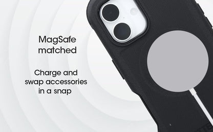 OtterBox iPhone 17e & iPhone 16e (Only) - Defender Series MagSafe Case - Green Intrigue - Built-in Magnets - Screenless - Rugged & Durable - with Port Protection - Holster Clip Included - color: Green Intrigue, style: MagSafe