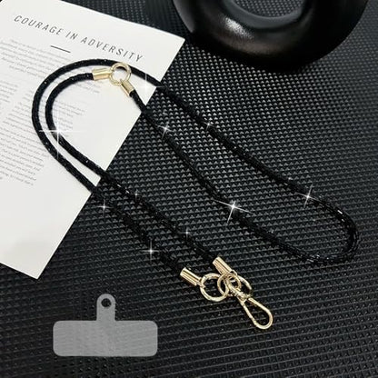 2Pcs Phone Crossbody Lanyard and Wrist Strap, Universal Cell Phone Lanyard Strap with 2Tether Tab - color: J