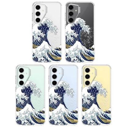 MOSNOVO Case for Samsung Galaxy S24 FE, [Buffertech 6.6ft Military-Grade Drop Protection] [Anti Peel Off Tech] Clear TPU Bumper Phone Case Cover Design - Great Wave - color: Clear - Great Wave, size: Samsung Galaxy S24 FE