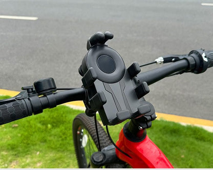 2026Anti-Theft Motorcycle Phone Mount Holder with Vibration Dampener High-Speed Secure Lock, Adjustable Size Handlebar Cellphone Cradle for Bike Bicycle Scooter ATV, Octopus Gripper ﻿