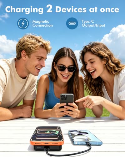 Miady Magnetic Portable Charger Power Bank for iPhone 10000mAh,