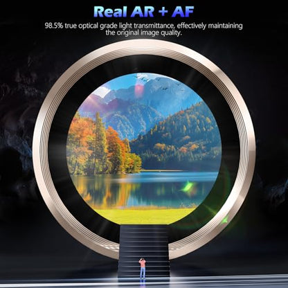 imluckies Alloy Metal Camera Lens Protector for iPhone 16 Pro / 16 Pro Max / 14 Pro / 14 Pro Max, 9H Tempered Glass, Ultra HD, Anti-Scratch, Strong Adhesion, Case Friendly, Desert Titanium - size: 16/14 pro/promax Desert Titanium