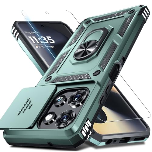 for Moto G Power 5G 2026/2025 Case Built in Slide Camera Cover Dark Green - color: Dark Green, size: Moto G Power 5G(2025)