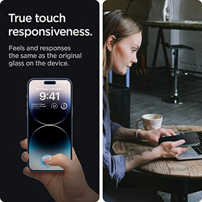 Spigen GlasTR EZ FIT Privacy Screen Protector for iPhone 14 Pro - size: iPhone 14 Pro