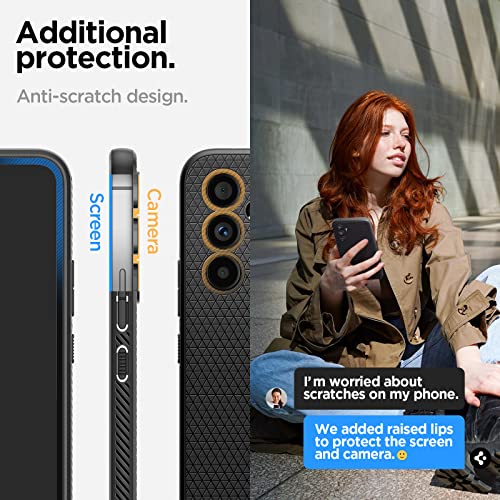 Spigen Liquid Air Designed for Galaxy A54 5G Case (2023) - Matte Black - size: Galaxy A54 5G