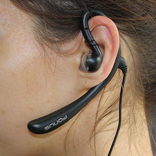 Wired Mono Headset Earphone w Mic Headphone 3.5mm Single Earbud Hands-Free Microphone Over-the-Ear Compatible with Motorola One Phone