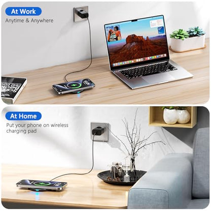 20W Wireless Charger, Wireless Charging Pad 20W Wireless Fast Charger Compatible with iPhone 17/17 Pro Max/16/15/14/13/12//11 Series; Samsung Galaxy S25/S24/S23/S22/S21/S20, AirPods Pro 3