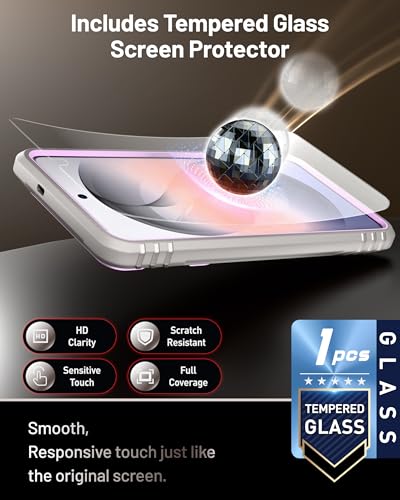 Poetic Revolution Case for Samsung Galaxy S26, [Slide Camera Cover], [20FT Mil-Grade Drop Tested], Full-Body Military Grade Rugged Dual-Layer Shockproof Cover with Kickstand, Purple - color: Purple, size: Galaxy S26