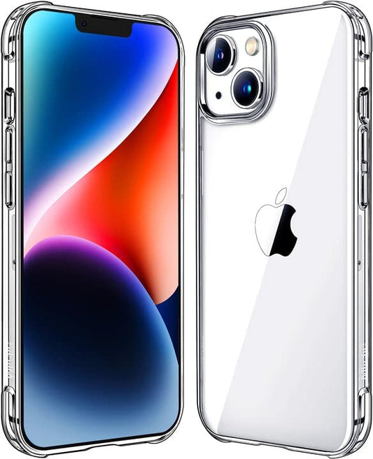 Mkeke for iPhone 14 Case for iPhone 13 Case Clear Transparent Shockproof Bumpers Cases for iPhone 13/14 Phone Case - size: for iPhone 13/14 Case 6.1"
