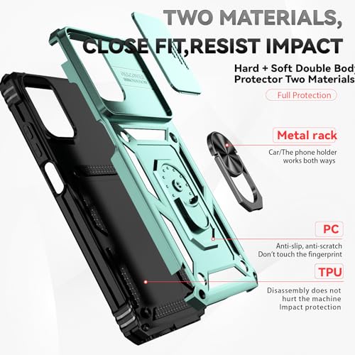 SunStory for Motorola Moto G Play 4G 2024 Case with Kickstand,Green - color: Green
