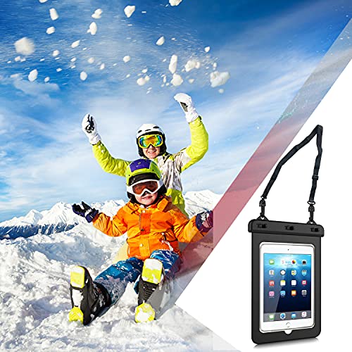 8 inch Waterproof Tablet Case, Tablet Pouch Dry Bag with Lanyard for iPad mini 2019/4 / 3/2, Galaxy Tab A / S2 / Tab E 8.0", ASUS ZenPad, Fire HD 8/7, Lenovo Tab M8, up to 8 inch - size: Tablets up to 8 inch