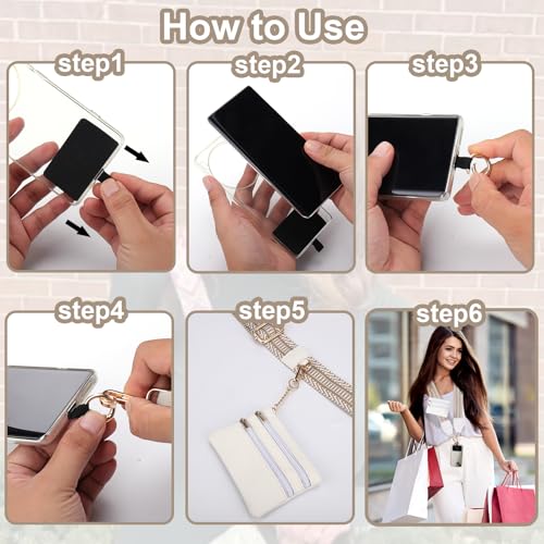 XANGNIER Clip and Go Strap for Phone with Wallet Crossbody,Multicolor 20 - color: Multicolor 20
