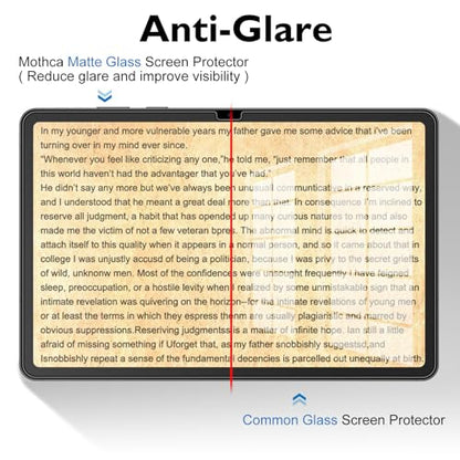 Mothca Matte Glass Screen Protector for Samsung Galaxy Tab S11 (11 inch) 2025 with Installation Frame, Anti-Glare & Anti-Fingerprint Tempered Glass Film, Smooth as Silk - size: S11 11"