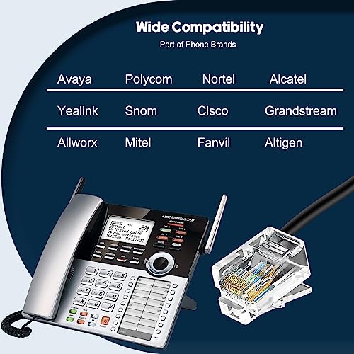 Telephone Headset with Microphone Noise Canceling for Office Landline Deskphone, with Mic Mute Volume Controller, Mono RJ9 Phone Headset for Call Center Avaya Polycom Nortel