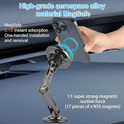 UTEBIT Universal 360° Pro Magnetic Car Phone Holder, Black - color: Magsafe Car Mount