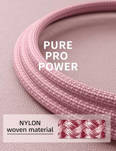 USBC to USBC Cable Fast Charging 66W, 2Pack 3FT USB C Cable, iPhone USB C - color: Pink, size: 3FT, style: USB C to USB C