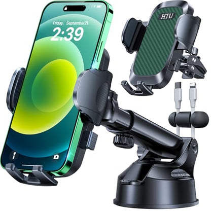 HTU 2026 Ultimate Best【True Military-Grade & Safety Cert】 Car Phone Holder - color: Green