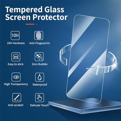 SAMKE 3Pcs Screen Protector for iPhone 15/15Pro and iPhone16 Tempered Glass - size: iPhone 16 and iPhone 15/15Pro