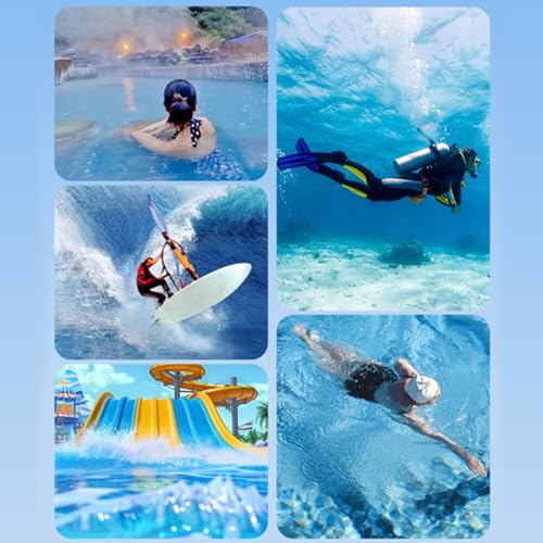 pzoz Waterproof Phone Pouch Universal Case Double Bag Easy Lock & Heavy Duty IPX8 for iPhone/Samsung/Airpods/Apple Watch/Cigarettes/lighters/Keys/Card Dry Protector Waterproof Storage Black-Orange