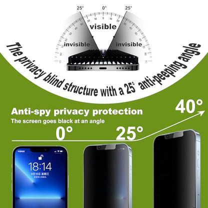 2 Pack Matte Privacy Screen Protector for iPhone 13 Pro Max/14 Plus 6.7",Anti-Glare Anti-Spy Scratch Resistant Tempered Glass Film,Smooth Responsive Touch Anti-Scratch Glass，Easy to Install - size: for iPhone 13 Pro Max/iPhone 14 Plus