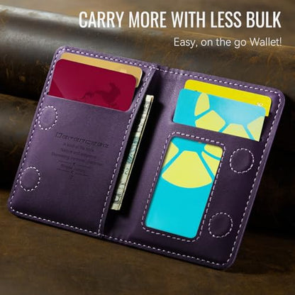 Defencase for Magsafe Wallet Magnetic Card Holder RFID Blocking, R-Purple - color: Retro Purple