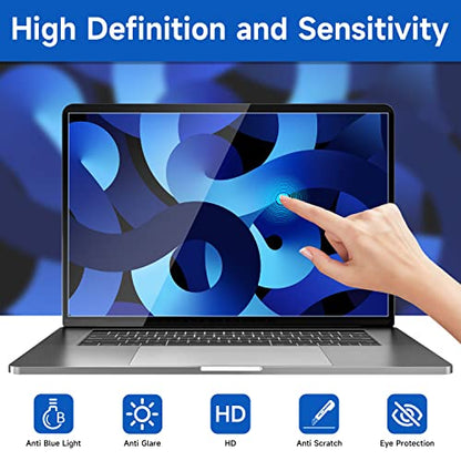 2 Pack 15.6 inch (1920x1080P) Laptop Blue Light Screen Protector, Eye Protection Anti-Scratch and Anti-Glare Screens for Laptops 15.6’’ with 16:9 Aspect Ratio - size: 15.6 inch