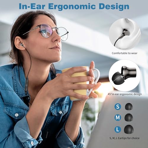 COOYA USB C Headphones Wired Earbuds for iPhone 18 Pro Max 17 16, Gunmetal - color: Gunmetal