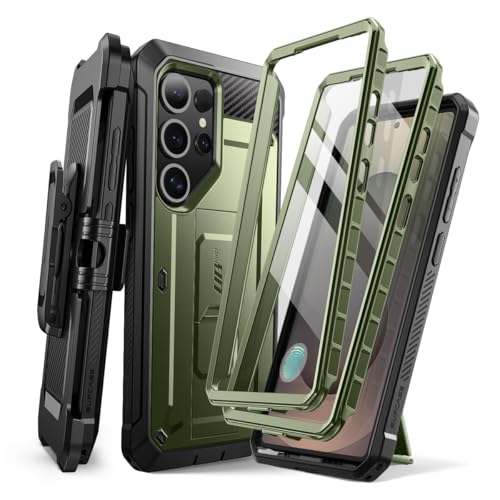 SUPCASE for Samsung Galaxy S25 Ultra Case with Stand (Unicorn Beetle Pro), [2 Front Frames] [Built-in Screen Protector & Belt-Clip] Military-Grade Protection Phone Case for S25 Ultra 6.9 Inch, Guldan | with Stand - color: Guldan, size: S25 Ultra
