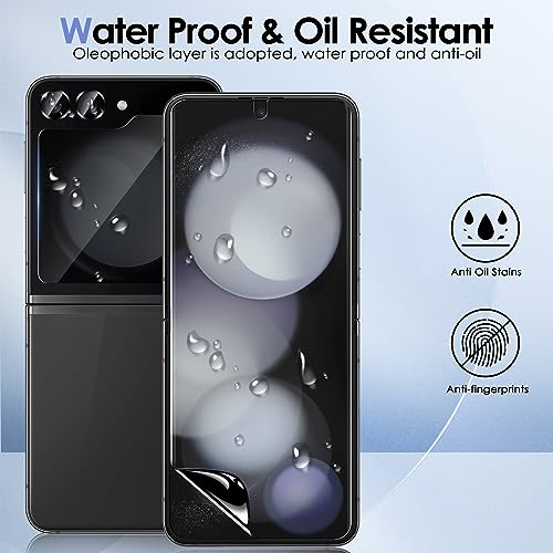 [2 Sets 6 Pack] for Samsung Galaxy Z Flip 5 Privacy Screen Protector