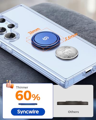 SYNCWIRE Adhesive Phone Ring Holder, Cell Phone Grip, iPhone Ring Stand - color: Deep Sea Titanium Blue, size: 1 Pack