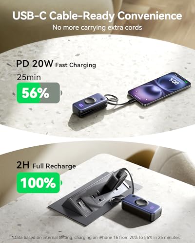 INIU SnapGo Portable Charger, 5000mAh Mini Power Bank for Apple Watch - color: Green
