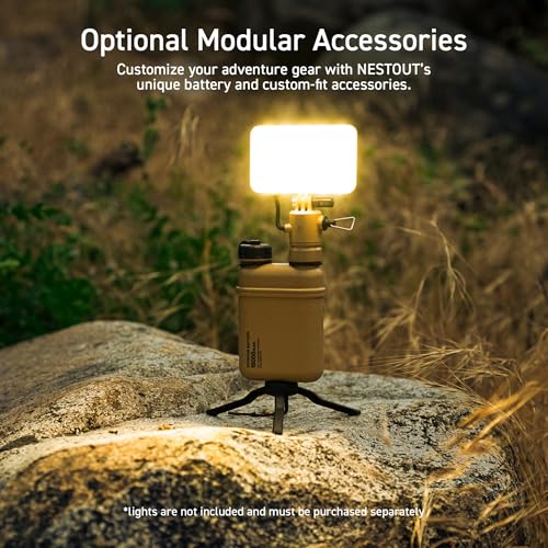 NESTOUT Rugged Power Bank, 15000mAh Outdoor Charger, 32W USB C Fast Charging PD, Waterproof IP67, Heavy Duty Shockproof, Tactical Battery Pack for iPhone Tablet Hiking Camping Survival (Beige) - color: Beige