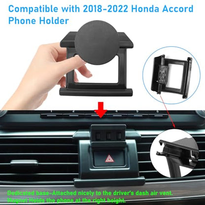 for Honda Accord Phone Holer Mount 2018-2022 for Hazard Light Slot - size: 18-22 Accod Vent Phone Mount
