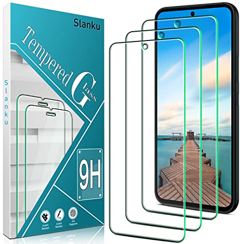 Slanku 3 Pack Screen Protector For Samsung Galaxy A54 5G Tempered Glass - color: Transparent