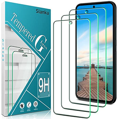 Slanku 3 Pack Screen Protector For Samsung Galaxy A54 5G Tempered Glass - color: Transparent